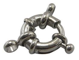Federverschluss Metall 17mm, Loch 3mm
