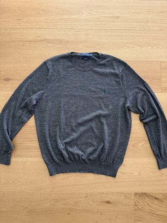 Polo Ralph Lauren Pullover Merino Wolle Grau | Grösse XXL