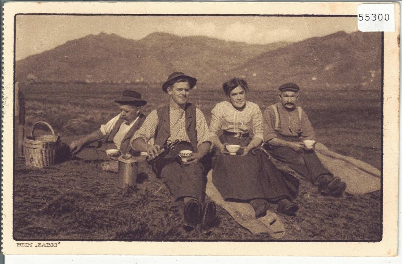 Cartoline postali: Beim "Zabig" - Landarbeiter – Usato da Ettingen venduto da Kartenplanet