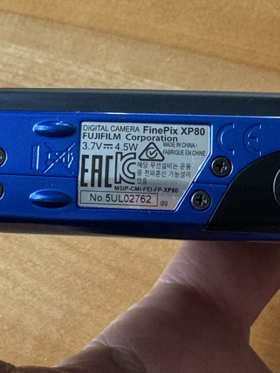 Fujifilm Fotocamera: Fujifilm FinePix XP80 Digitalkamera blau  – Usato da Zürich venduto da Graes23 4