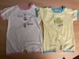 2 neue Manor Strampler Gr. 62 Sommer