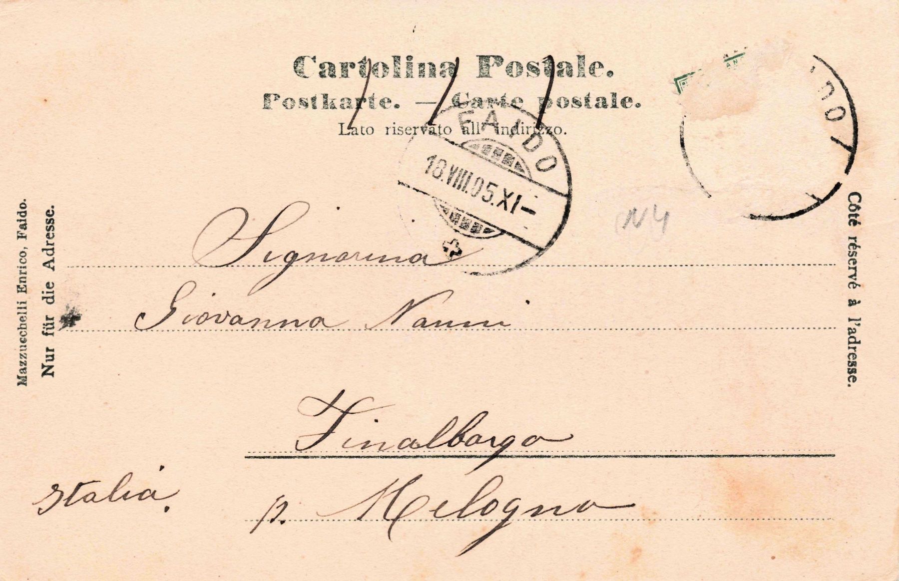 Cartoline postali: Rodi e fiesso Leventina – Usato da Biasca venduto da Blenio71 1