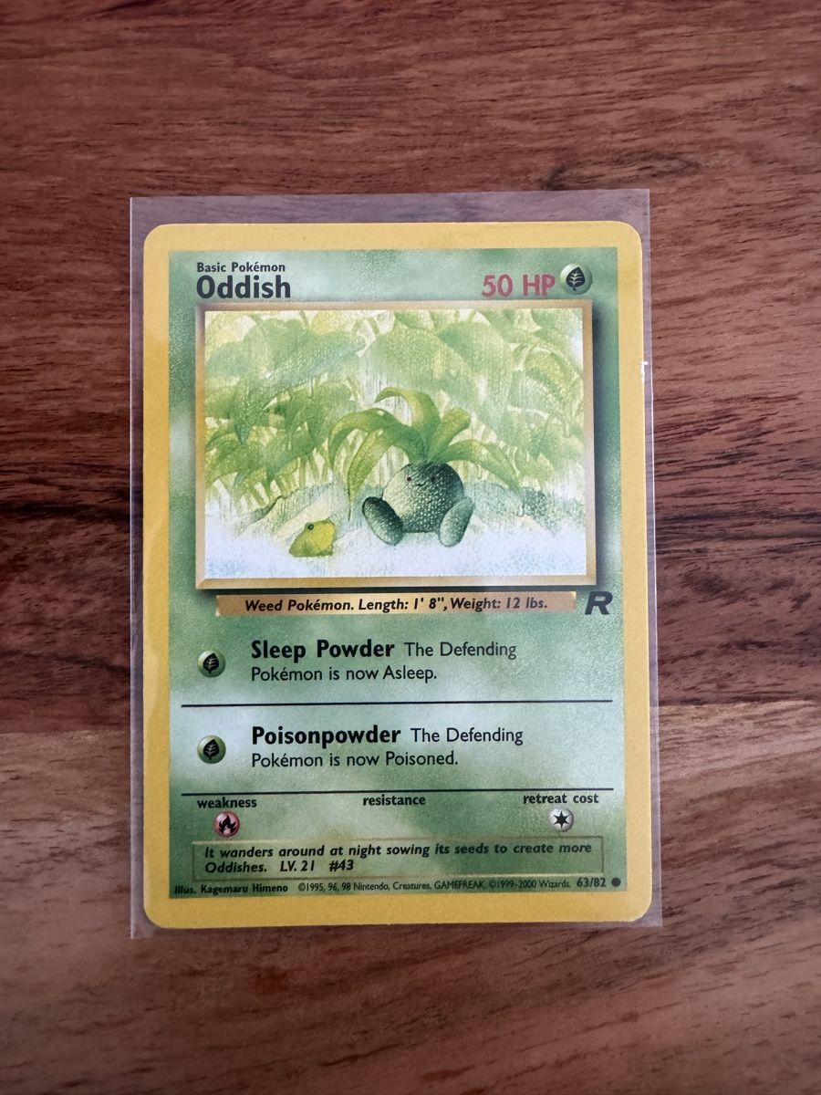 Pokémon Sammelbilder & Trading cards: Oddish - Team Rocket WOTC 1999 - 63/82 – Gebraucht aus Zürich von mbu_z9ch