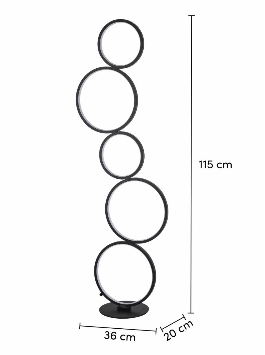 Lampen: LED Stehlampe schwarz Ringdesign  – Gebraucht aus Andwil SG von mrs_h99 3