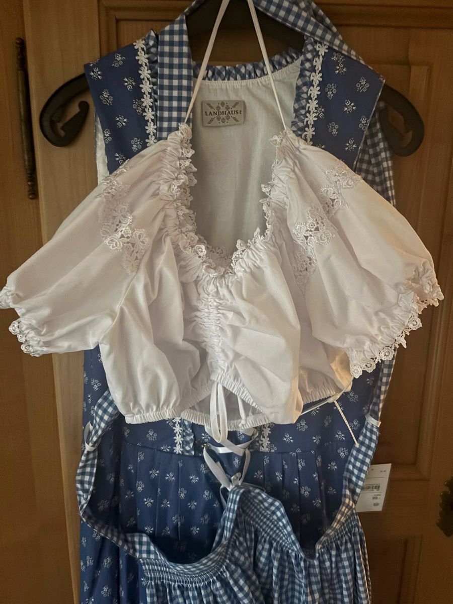 C&A Vestiti: Dirndl blau/weiss Grösse 44 – Nuovo e nell'imballaggio originale da Wetzikon ZH venduto da davos74 3