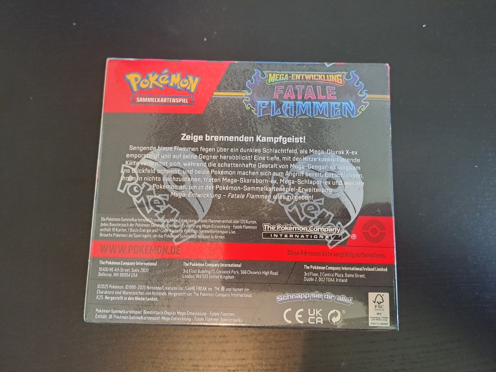 Pokémon Carte collezionabili: Fatale Flammen Display – Nuovo (secondo la descrizione) da Basel venduto da mfe_86h9 2