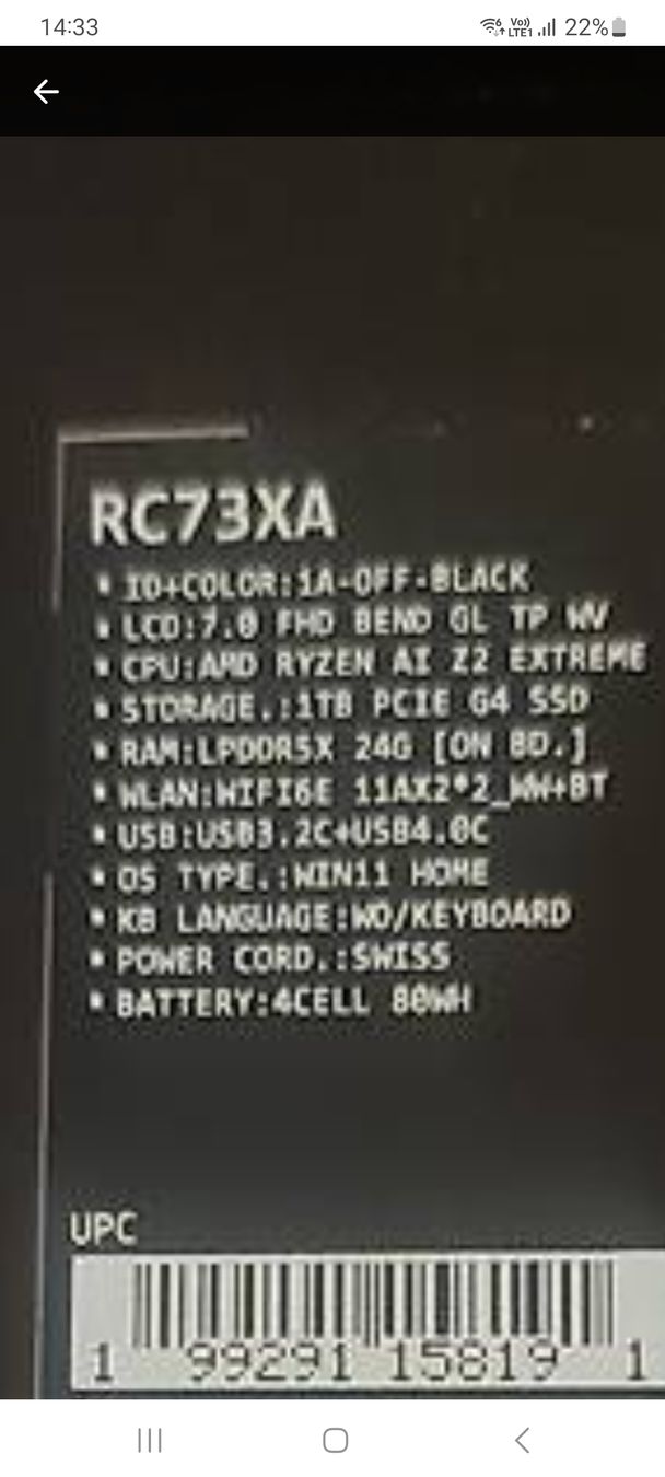 Asus Consoles: ROG Xbox Ally X mit 2 Tb +garantie 16.12.27 – Neuf (Voir description) à Trimbach par Display 1