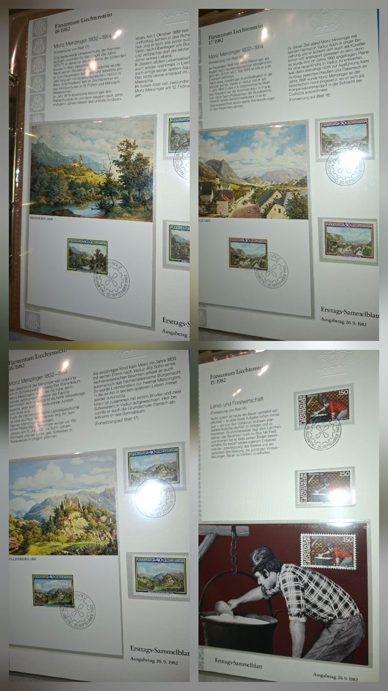 Alle Briefmarken: Sammlung FDC / Sammelblätter Liechtenstein – Gebraucht aus Balgach von SIMEON27 4