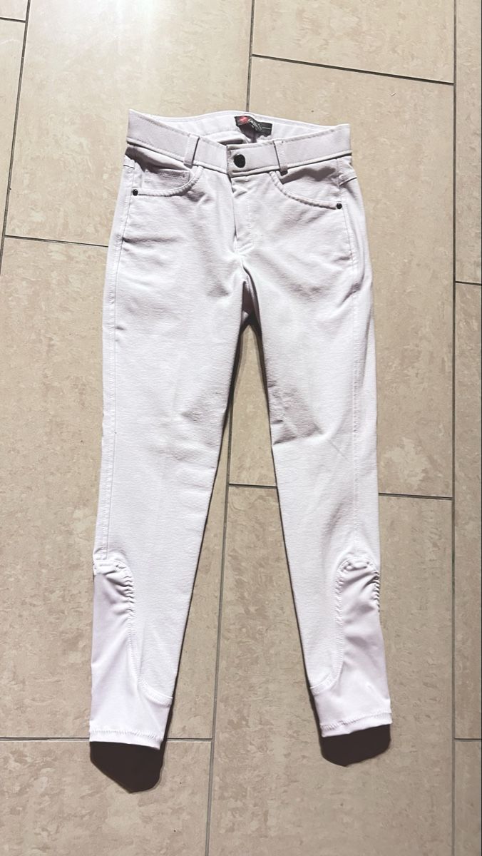 Hosen: Neue QHP Reithose Weiss Gr. 140 – Neu (gemäss Beschreibung) aus Amsoldingen von Jolly.79