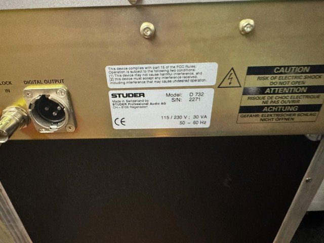 Studer Sistemi audio & multimediali: Studer D 732 CD Player – Usato da Suhr venduto da Audiobruno 6