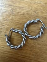 Creolen Silber 925 gedreht guter Zustand