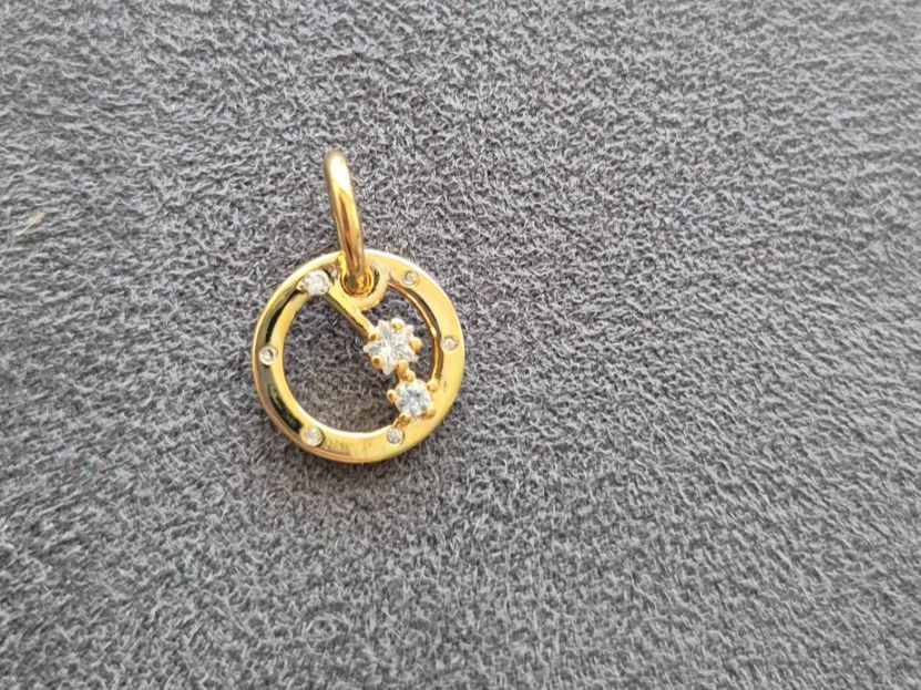 Anhänger: Silber Charm Sternzeichen Widder goldfarbig +Garantie – Neu (gemäss Beschreibung) aus Rotkreuz von Carbone_Bijou-Shop