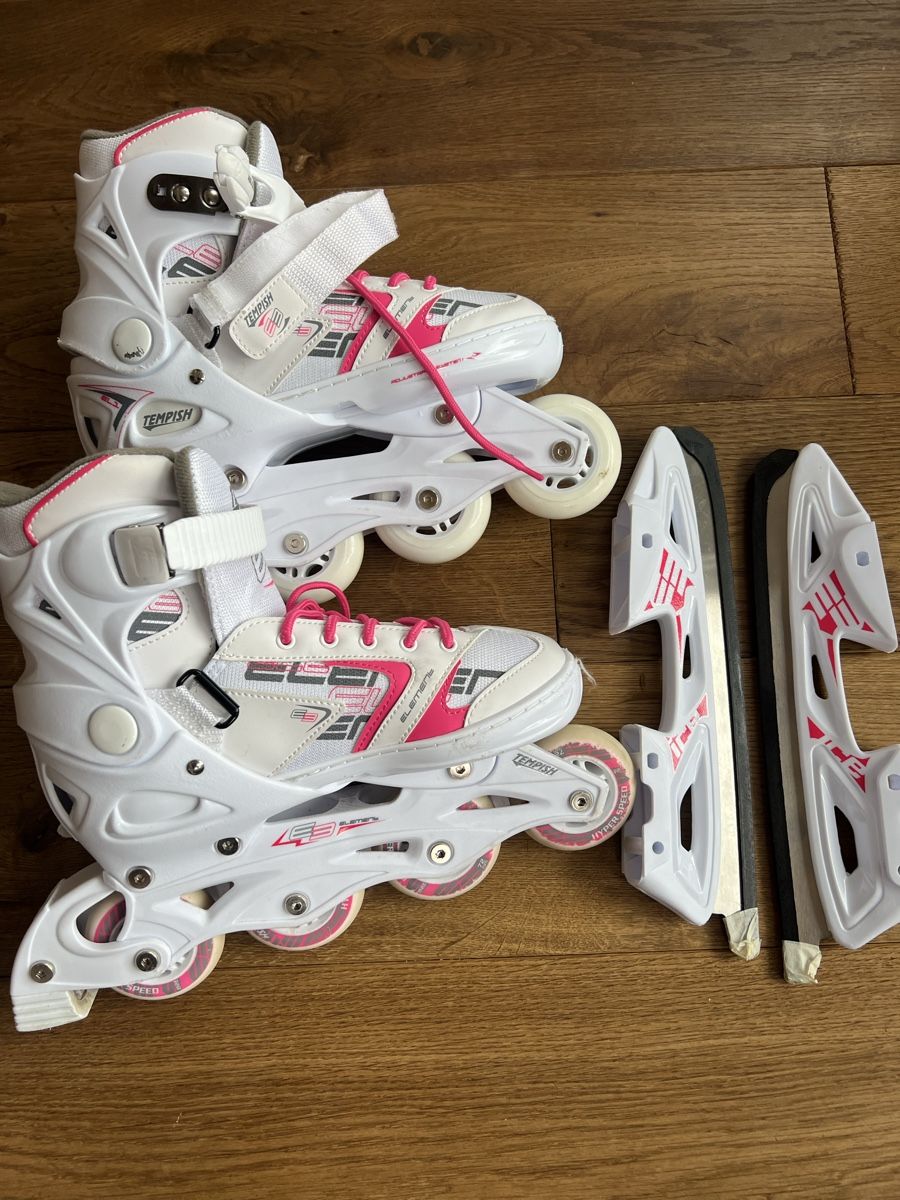 Pattini da ghiaccio: Rollerblades/Schlittschuhe – Usato da Stettlen venduto da t.rentsch 1