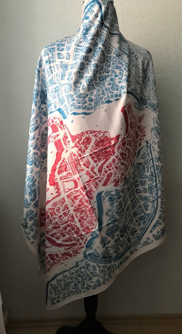 Foulards, Tücher & Schals: Schal Foulard Halstuch Stadtplan – Neu und originalverpackt aus Laufen von flowerfan 2