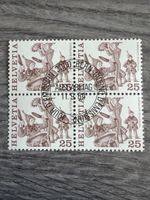 Schweiz Briefmarke Chesslete Solothurn, 11.9.84, Viererblock