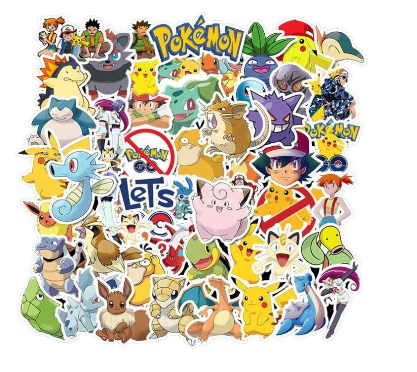 Pokemon Stickerset Stickerbomb Pikachu Go Schiggy Glurak (Neu und ...