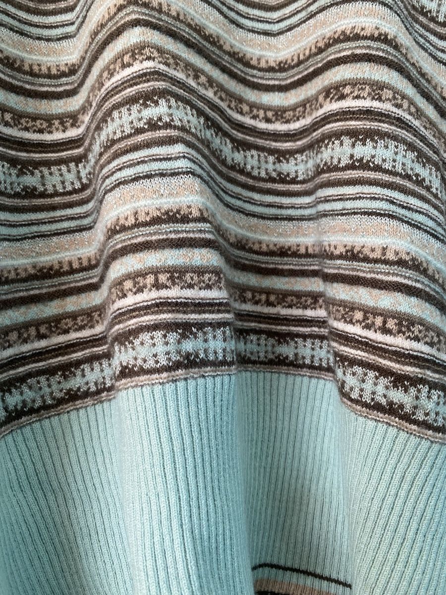 Maglioni & Felpe: Teal, Mint, Knit Jumper. Striped. Size S. Wool – Nuovo (secondo la descrizione) da Zürich venduto da oci_qh9f 2