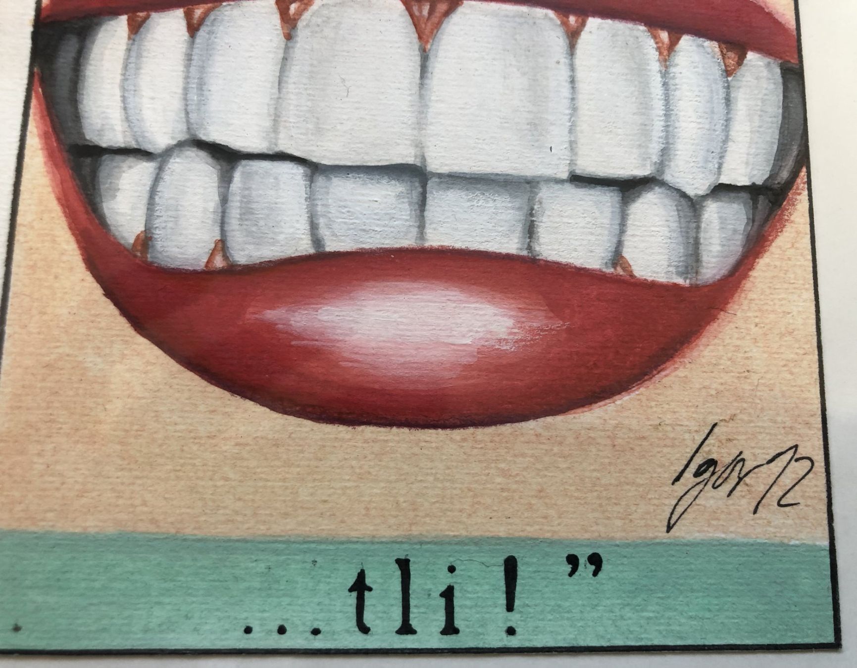 Dipinti: Pop Art - Bild - "Chuchichäschtli!" - Aquarell – Usato da Schaffhausen venduto da durruti 5
