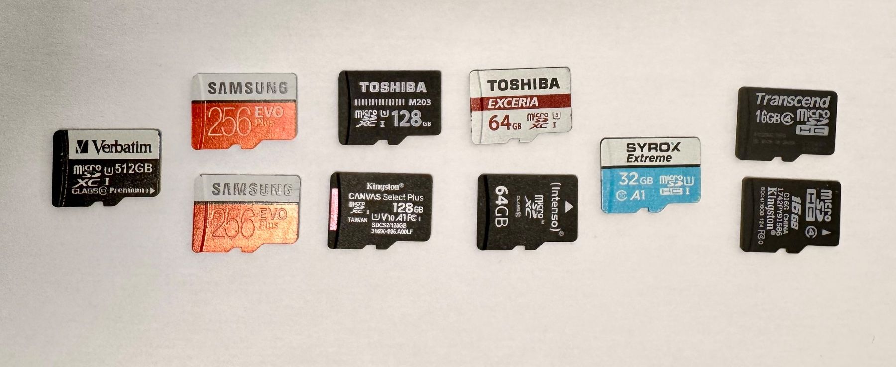 Speicherkarten: 10 Stk. Micro SD Cards Diverse Hersteller – Gebraucht aus Hermetschwil-Staffeln von Mobile2013