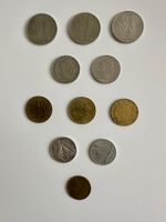 Italienische Lire-Münzen 1950–2000 – 13 Stück im Set