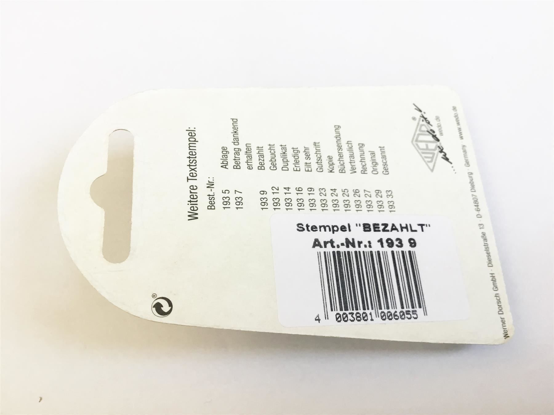 Timbri: Stempel BEZAHLT, Abdruckbreite 45 mm – Nuovo e nell'imballaggio originale da St. Gallen venduto da cointec 5