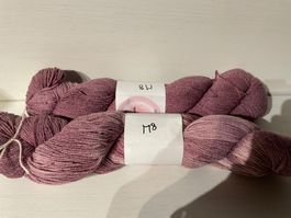 1Knäuel Handgefärbte Wolle Merino Cotton Silk