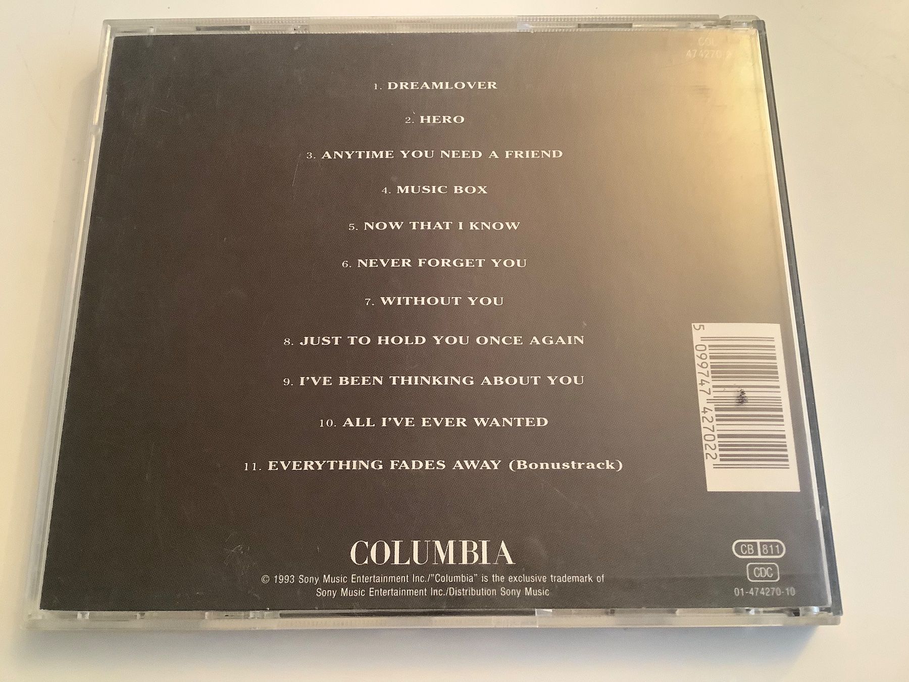 CD: Mariah Carey / Music Box / 1993 – Usato da Dübendorf venduto da Troll_88 1
