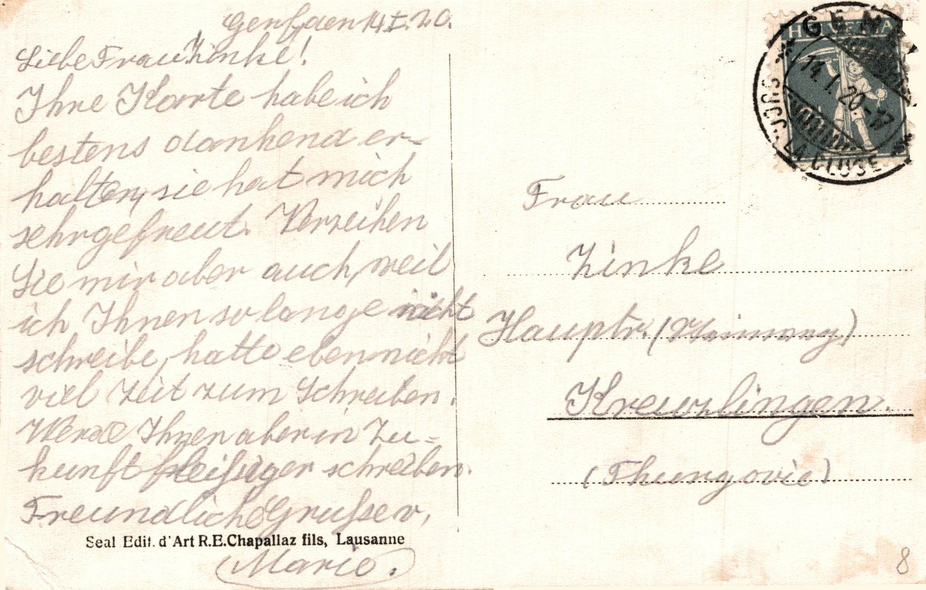 Ansichtskarten: Lac Léman - Bateau "La Suisse" – Gebraucht aus Bronschhofen von Astore 1