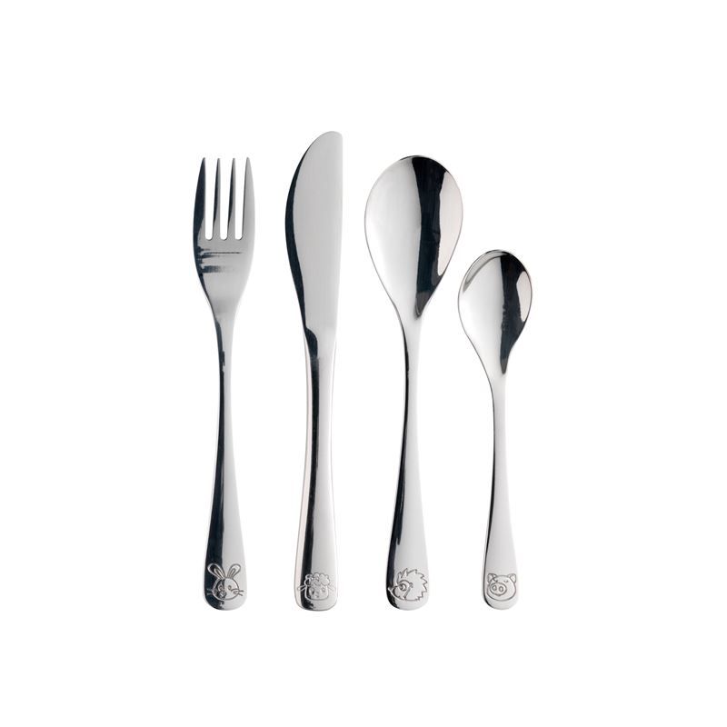 Set di posate: Kinderbesteck Besteck Set 4-tlg. – Nuovo e nell'imballaggio originale da Wettingen venduto da kochshop 2