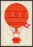 Ballon Abwurf 1971 Schweiz Luftpost