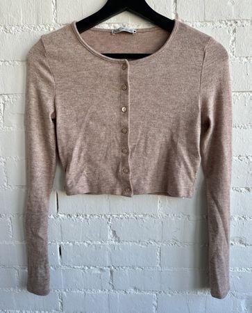 Feine altrosa Crop-Jacke von Zara / Gr. S