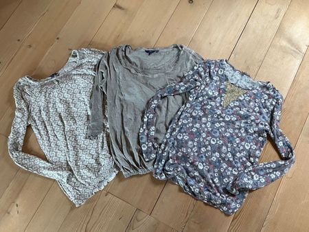 3 Langarmshirts, Street One&Cecil Gr. M/S/38