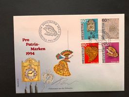 FDC Luxus 1994 Sondermarken Philswiss Spezialcouvert (R309)