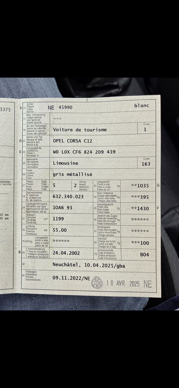 Opel Autos: Opel Corsa mit MFK – D'occasion à Kestenholz par Husqy610 4