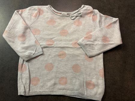 H&M Pullover; grau rosa Punkten Gr. 86