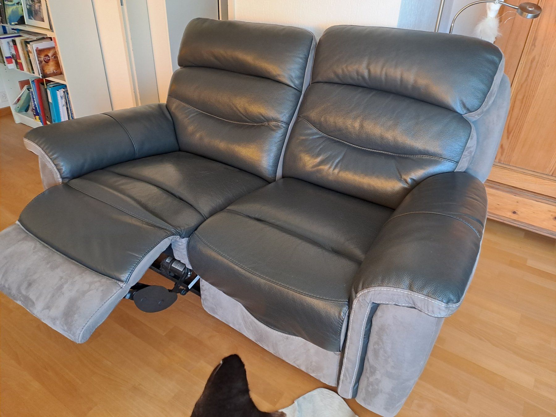 Divani: Sofas 1- uns 2-Sitzplätze aus grauem Echtleder und Alcantara – Usato da Wettswil venduto da pat_7ry7 4