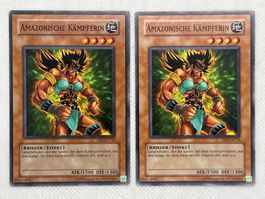 2x Amazonische Kämpferin DR1-DE115 Yu-Gi-Oh! Sammelkarte