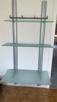 Design-Wandregal Aluminium/Glas – Media-/TV-Regal