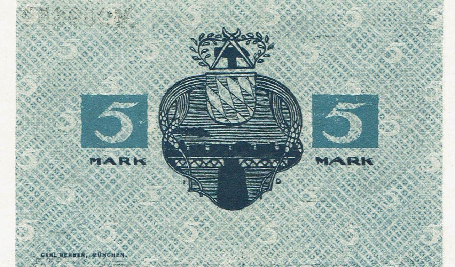 Banconote: Kitzingen 5 Mark 08.11.1918 VZ+-VZ++ – Usato da Steffisburg venduto da ber_8htf 1