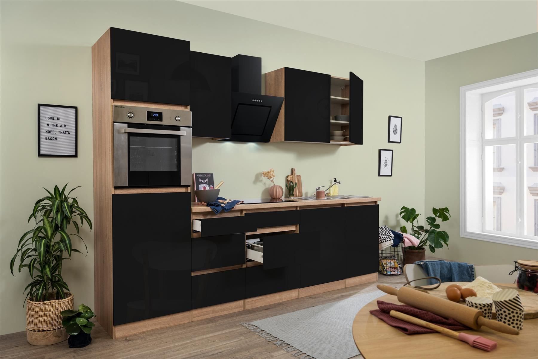 Komplettküchen: 740 Küchenzeile Küchenblock 280cm E/SO/S - Küche Einbauküche – Neu und originalverpackt aus Wallenwil von toesstalvertrieb 2