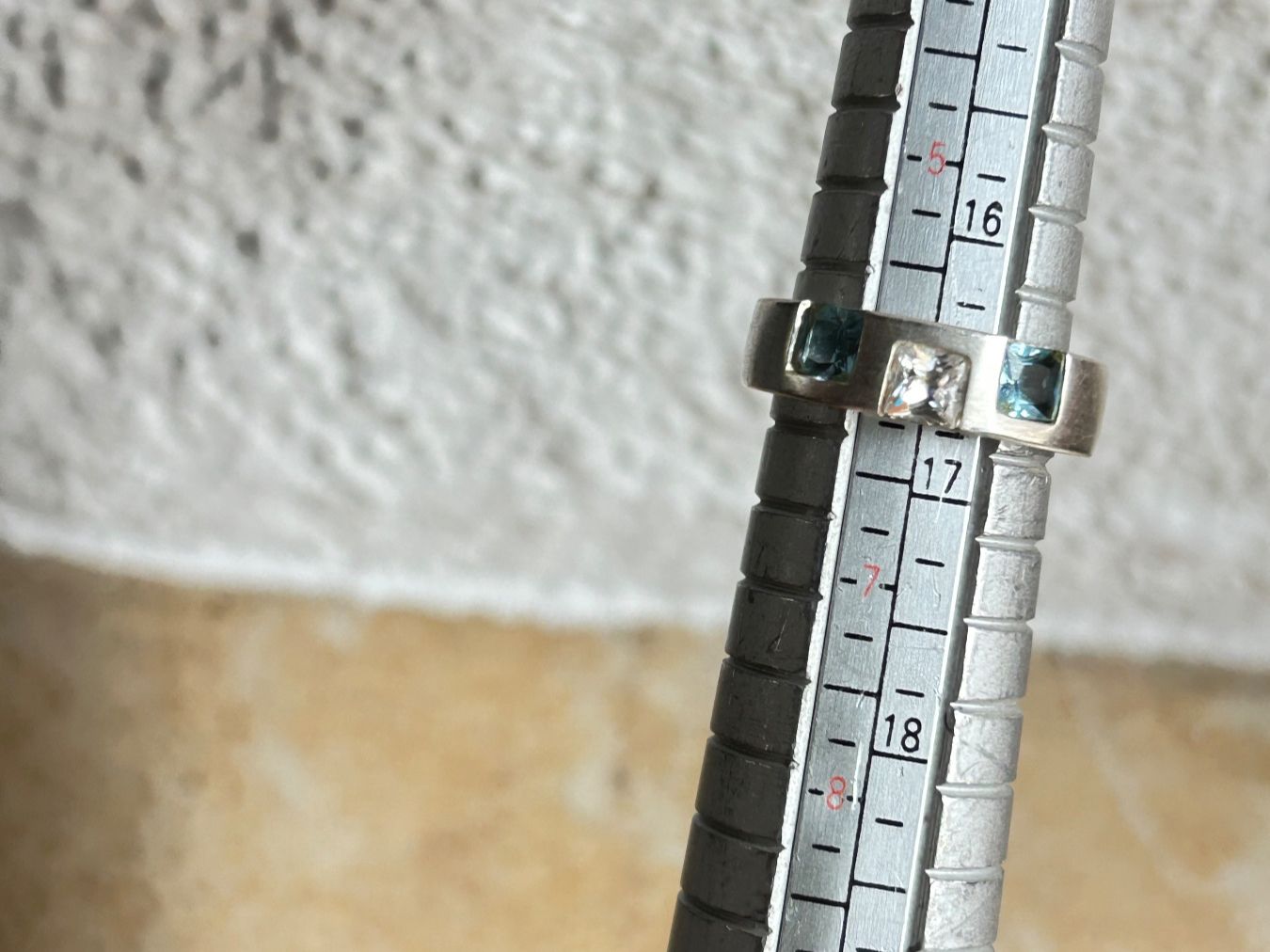 Anelli: Silberring BLUEWHITE (Grösse auf Anfrage) – Usato da Dittingen venduto da Bellevista 5