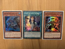 Yugioh Karten 3X SPWA Super Rare 1.ST