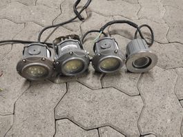 4x eOLED Sirius LED Bodenstrahler 8W gebraucht IP65