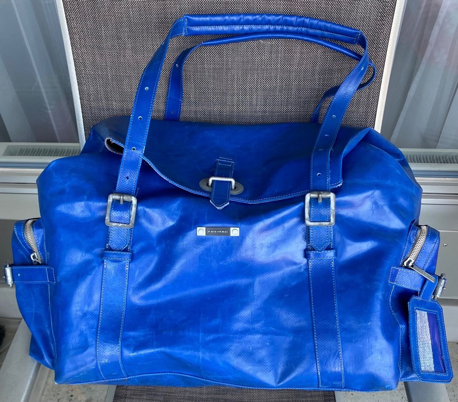 Freitag Borse: Freitag Reference R516 Hilten Weekender-Tasche - blau – Usato da Bern venduto da Mimmo00 7