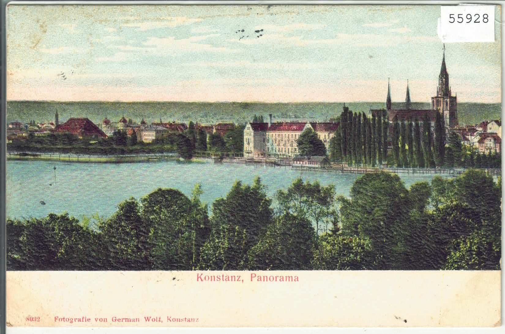 Cartoline postali: Konstanz - Panorama - Relief-Karte – Usato da Ettingen venduto da Kartenplanet