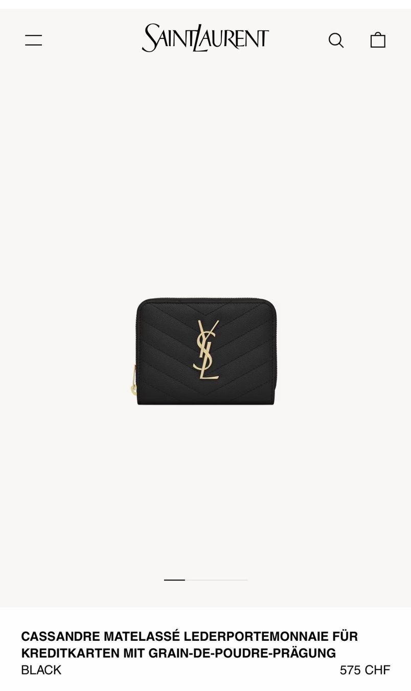 Saint Laurent Portamonete: Saint Laurent Portemonnaie Cassandre – Nuovo (secondo la descrizione) da wallisellen venduto da Niccii 7