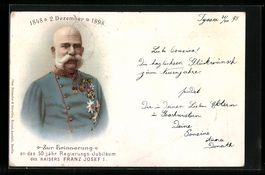 Litho Kaiser Franz Josef I. von Österre