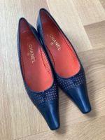 CHANEL BALLERINA, GR. 40, DUNKELBLAU, EIN TRAUM!