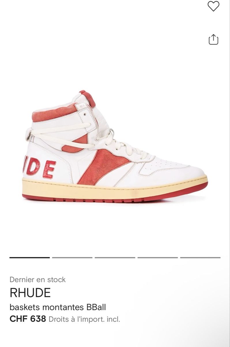 Scarpe da uomo: RHUDE baskets montantes  Rhecess BBall – Nuovo e nell'imballaggio originale da Clarens venduto da hal_y9wf 6