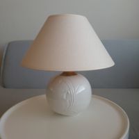 70er Jahren / Italien / Keramik Kugellampe mit Blumenrelief